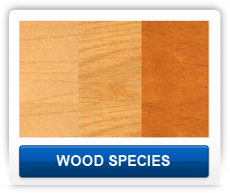 three different wood species available for custom interior doors